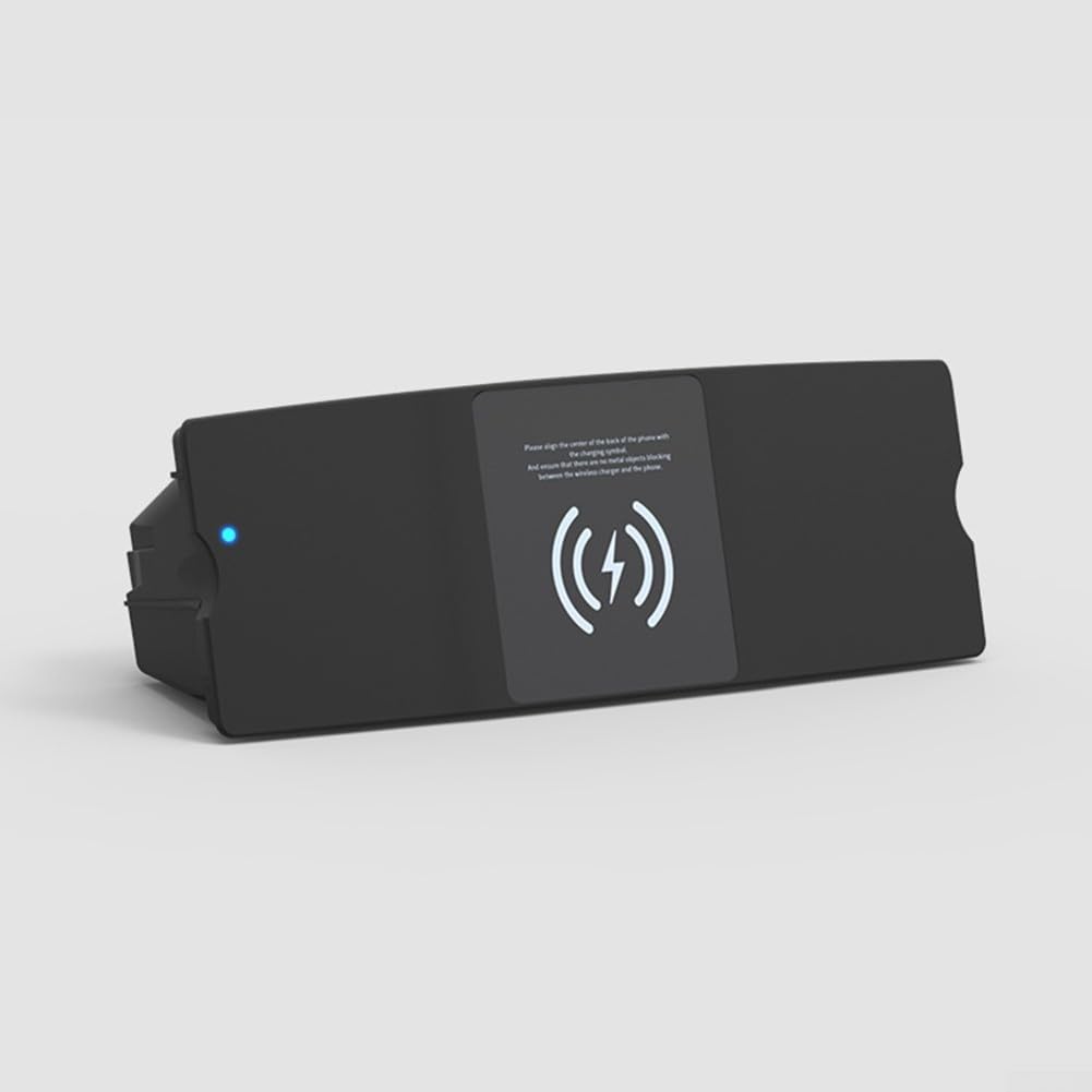 Cargador inalámbrico de coche de 15 W para A6 A7 S6 RS7, almohadilla de carga rápida, alfombrilla de carga compatible