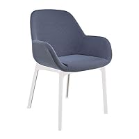 Amazon｜カルテル ダイニングチェア ブルー W55/D52.5/H74/SH46cm
