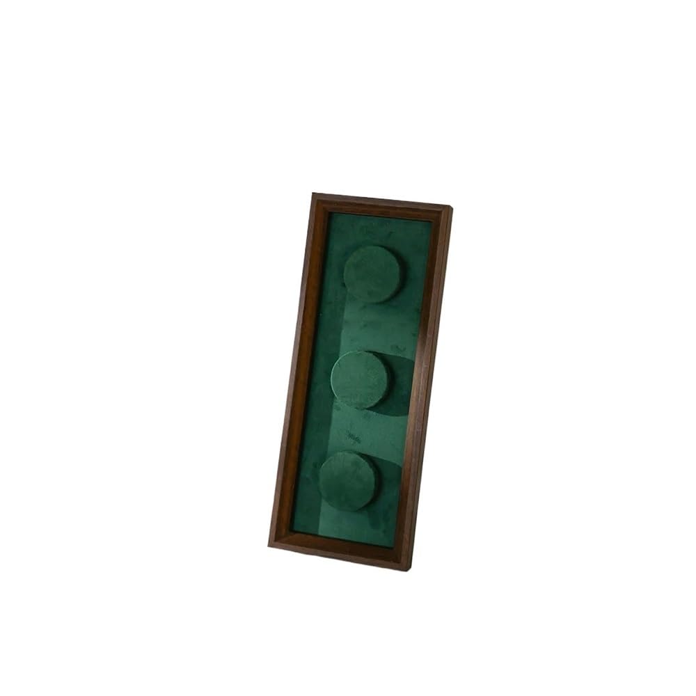 Lh7sRc3kH Jewellery stand Velvet Jewelry Display Stand Wooden Framed Holder