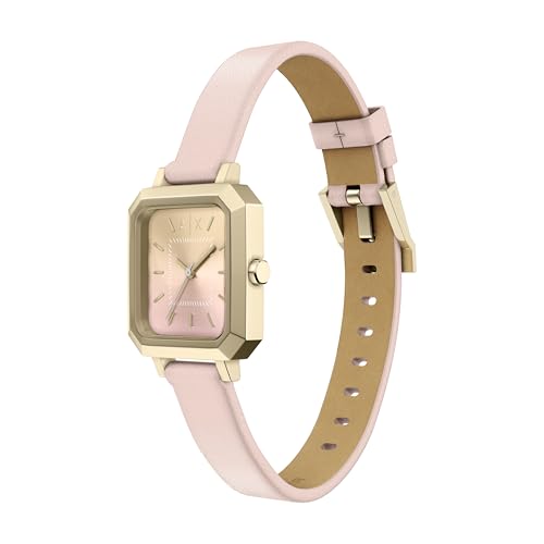 Image of Armani Exchange A|X Women's Watch, Square Three-Hand Stainless Steel Watch for Women