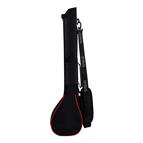 SOWUDM Golfbag,Golfbag Wasserdicht Faltbare Golfbeutel Reißverschluss Clubs abdecken Driving Range Golf Zubehör Golfbeutel Abnehmbare Schultergurt Tragegriff Golftasche (Color : Black Red) Cover