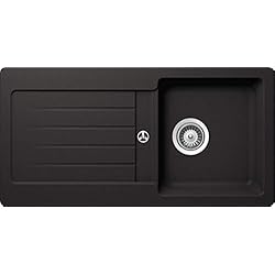 Fregadero Schock Schock TYPD100SAGNE - Fregadero de un seno, color: negro