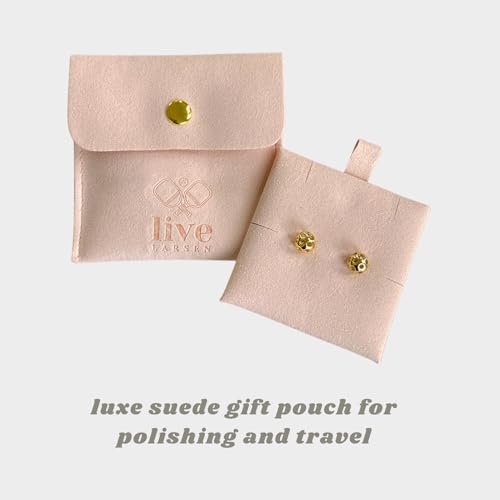 Pickleball Earrings Jewelry for Women Gold 18KT Best Gift Present for Her Hypoallergenic Feminine Accessories4