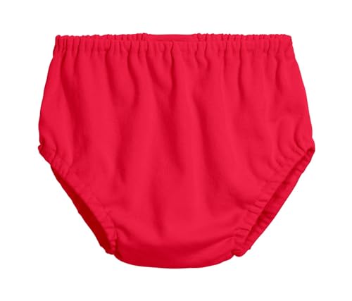 Made in USA Baby Girls and Baby Boys Unisex Organic Diaper Covers Bloomers Soft Cotton, Red, 18-24m by City Threads - Used condition - US$17.26