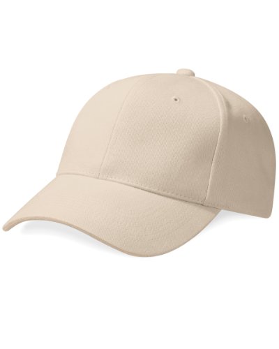 Casquette Pro Style Beechfield authentique unie stone confection premium en coton lourd