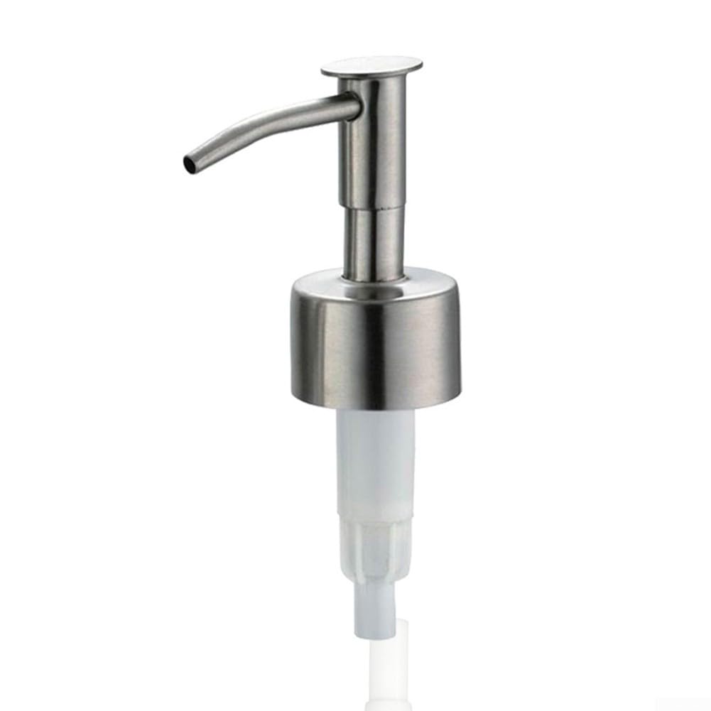 Soap Dispenser Pump Replacement, Soap and Lotion Dispenser Pump for Kitchen Bathroom Worktop Bottles(Matte silver)