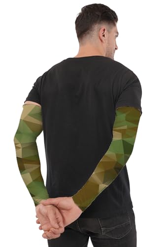 Image of Arm Sleeve For Men women Fully Stretchable Sun UV Ray Dust Protection Bike Riding Cycling Gloves Cricket Golf Football Soft Hand Gloves sleeves