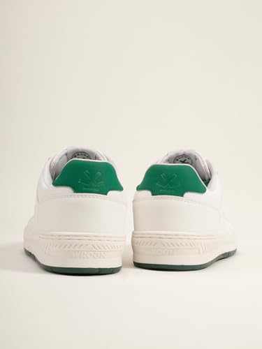 Image of WROGN Men's White & Green Sneakers