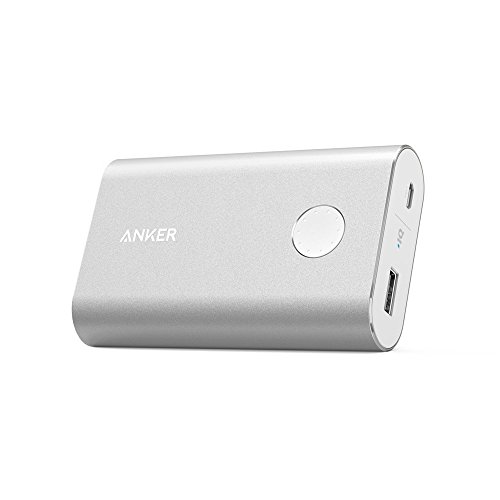 [One of The Most Powerful 10000mAh Power Banks] Anker PowerCore+ 10050 Premium Aluminum Portable Battery Charger with Qualcomm Quick Charge 2.0 Technology (Silver)