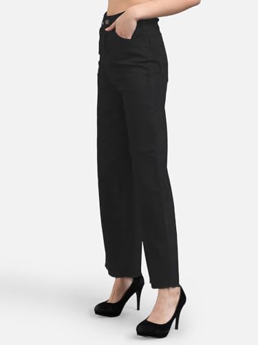 Image of KOTTY Women's Classic Fit Straight Jeans - Mid Waist with Clean Lines