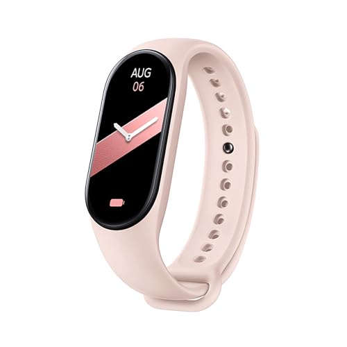 ELLENNE SMART BAND M9 – Smartwatch con pulsómetro, oxigenación, estrés, sueño | IP67 impermeable, carga magnética (rosa)