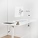 VIVO Height Adjustable VESA Adapter for Single 13 to 27 inch Monitor, Accessory Bracket Kit for Individual Screen, White, STAND-VAD3W