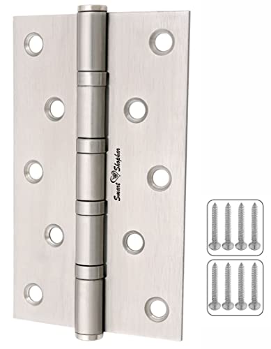 Image of Smart Shophar Stainless Steel Bearing Hinge 3X1X2 Inches, Pack of 1, Smooth and Durable for All Doors