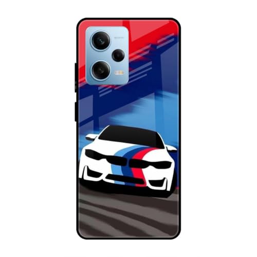 Image of SmashItUp Car | Multicolours Designer Printed TPU Metal Case Mobile Back Cover for Redmi Note 12 Pro 5G
