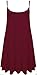 ZJ Clothes Womens Plain Sleeveless Cami Strappy Swing Dress