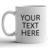GotPrint Personalized Coffee Mugs with Text, Name Design Your Own Ceramic Coffee Custom Mug, Cust...