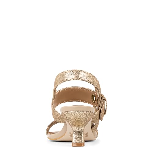 Donald J Pliner Women's Keiran Soft Metallic Brush Off Heeled Sandal3