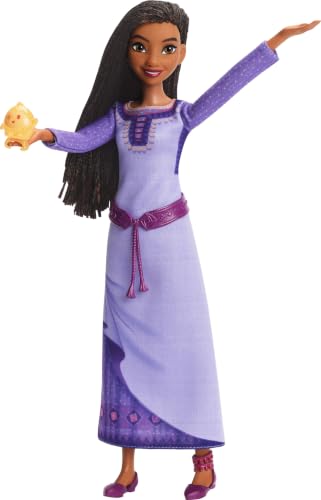 Mattel Disney Wish Singing Asha of Rosas Fashion Doll & Star Figure, Posable with Removable Outfit, Sings “This Wish” in English - image 5