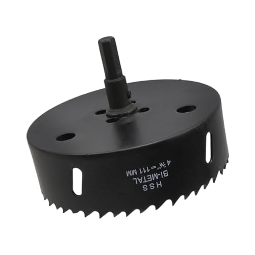 Image of 4-3 /8 inch /111mm Hole Saw BI-Metal Hole Saw Cutter for Metal, Drywall, Plastic and Wood