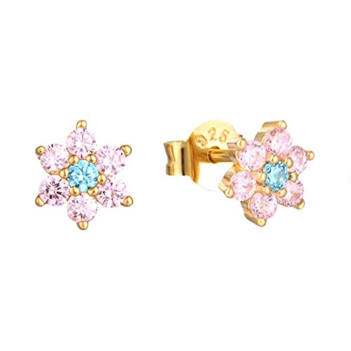 Boucles d'oreilles en argent sterling S925 rose à porter au quotidien avec style