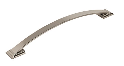 Image of Amerock | Appliance Pull | Polished Nickel | 12 inch (305 mm) Center to Center | Candler | 1 Pack | Drawer Pull | Drawer Handle | Cabinet Hardware