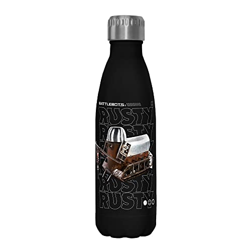 Battlebots RUSTY HERO STACK TEXT 17 oz Stainless Steel Bottle