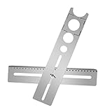 Angoily Fliesenöffner-ortungsgerät Aus Werkzeug Für Wasser Und Strominstallationen Präzise Bohrung Für Keramikfliesen Silber