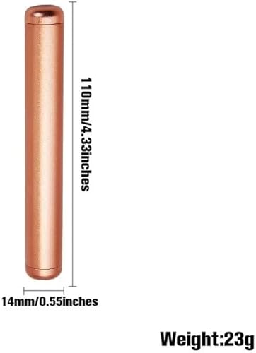 Miniatura 2 de Soporte para tubo de almacenamiento contenedor de tubo de metal bolso de bolsillo ligero y portátil para viajes paquete de 3