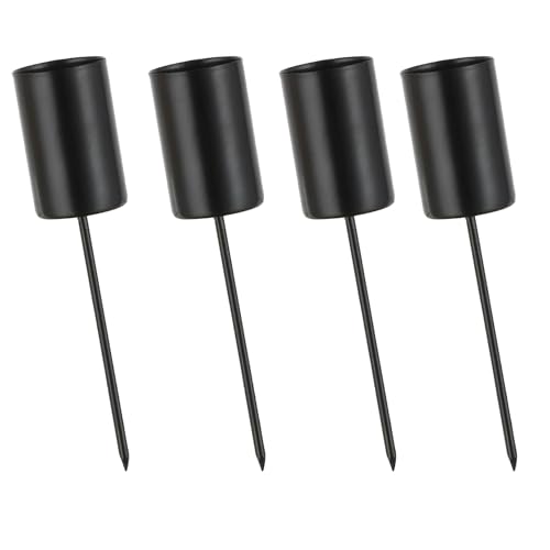 4 Stück Kerzenhalter Zum Stecken,Adventskerzenhalter,Kerzenhalter,Kerzenhalter,Kerzenhalter Metall,Stabkerzenhalter Adventskranz,für Advent Dekoration Kreative