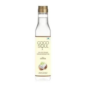 Coco Soul Cold Pressed Natural Virgin Coconut Oil, from The Makers of Parachute, 250 ml, White