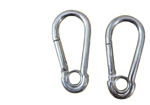 Snap Hook/Spring Hooks with Round Lock and Regular Lock -Heavy Duty Multipurpose Carabiners Available in 8MM,10MM, (8MM, 2) (B0BHP5YP16) Amazon Price History, Amazon Price Tracker