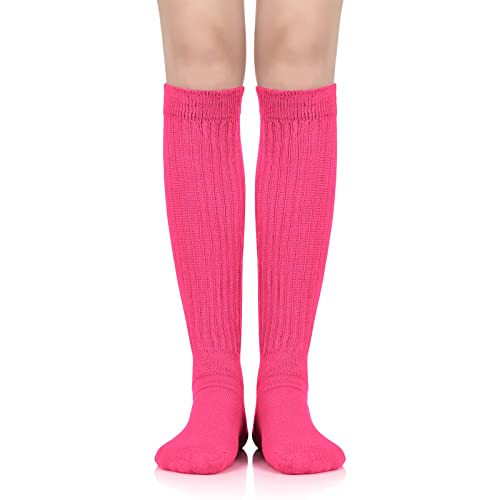 Image of American Trends Women's Slouch Socks Extra Long Knee High Socks Boot Socks - Pink, One Size, 1 Count