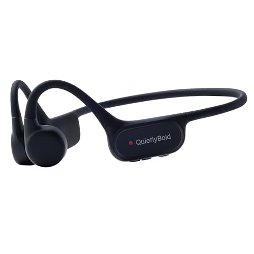 QuietlyBold CORE Bone Conduction Sound Amplifier – Open-Ear Personal Listening Wearable for Clearer Conversations