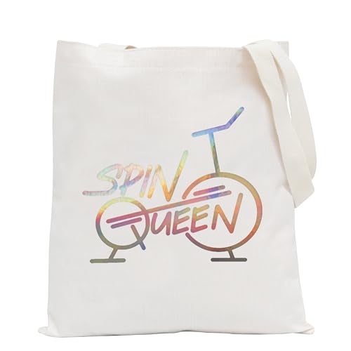 POFULL Indoor Cycling Spin Queen Tote Bag