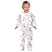 Emelivor Spring Parrot Branch White Newborn Baby One-Piece Sleepers Cotton Infant Footed Pjs for Boys Girls Kids
