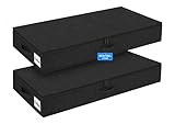 Firm Sides and Bottom: Our underbed storage bags come equipped with sturdy PP board on the sides and bottom, ensuring that they maintain their shape even when empty. This makes our bags easier to push and pull under the bed than other . Additionally, our bags feature a three-sided opening with two zipper locks, making it easy to put in or take out items