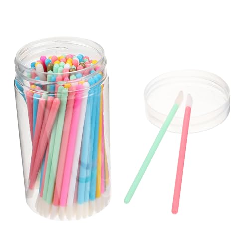 Beatifufu 100pcs Lipstick Applicator Wands Makeup Lip Brush Set for Smooth Application for Birthday Christmas