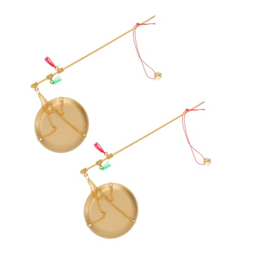 Cabilock 2pcs Copper Traditional Medicine Scale Handheld Portable Capacity Accurate Weighing for Herbs Tea Jewelry Dried Fruits Kitchen Use