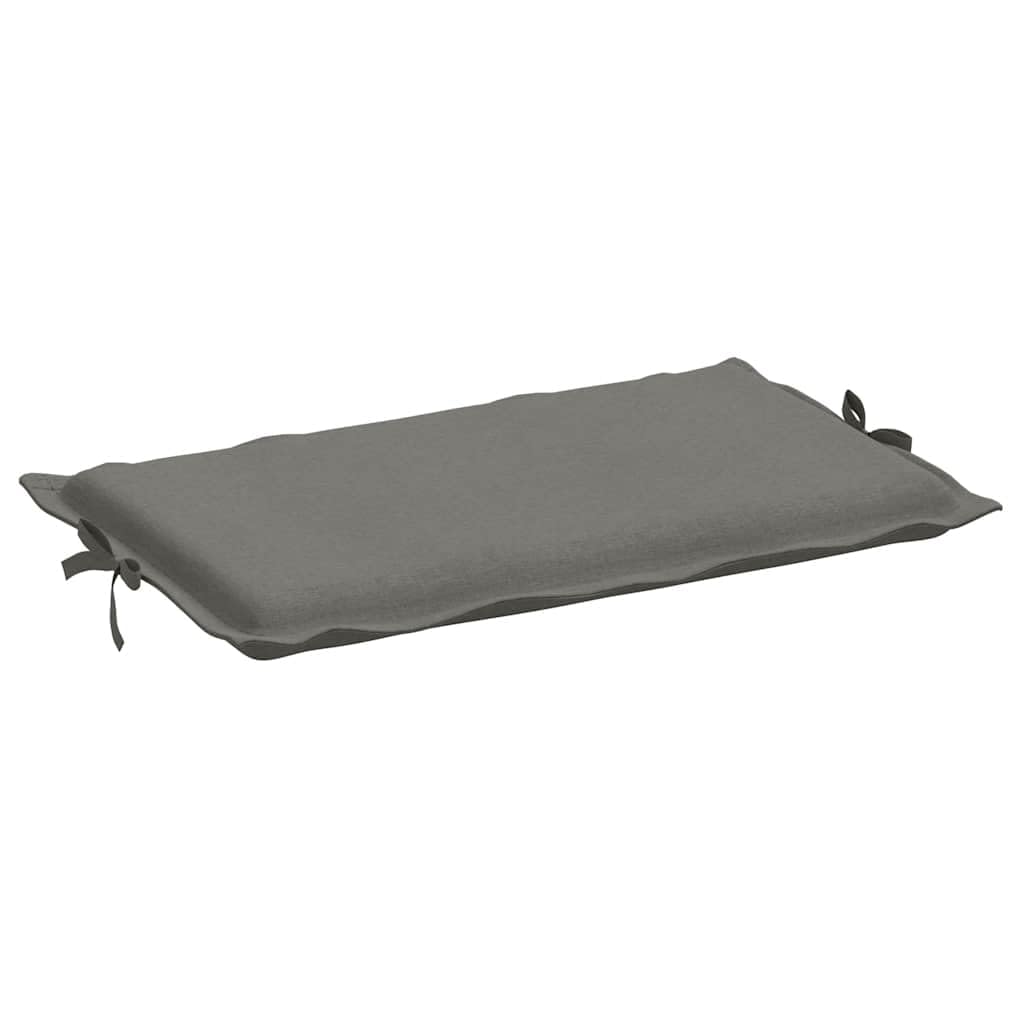 Cuscino per Lettino Prendisole Grigio Scuro 186x58x4 cm | Imbottitura morbida per sdraio da giardino, patio e soggiorno con laccetti antiscivolo e poggiatesta sagomato.