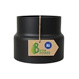 raccord conduit cheminée ADAPTATION PARFAITE : Cet adaptateur BirnePower (disponible en mode réducteur ou augmentation selon la taille choisie) est l'élément idéal pour raccorder en toute sécurité des tuyaux de poêle, des inserts ou des conduits de cheminée de diamètres différents