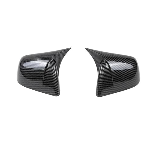 Coque rétroviseur Tesla fibre de carbone véritable avec finition miroir