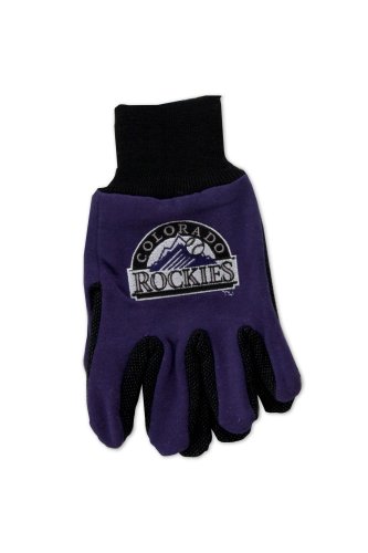 Gants Colorado Rockies adulte taille unique accessoire baseball bicolore