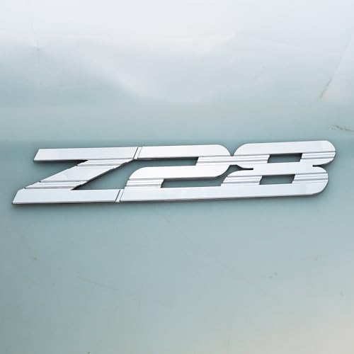 Image of 1Pc 1993-2002 Camaro Front Fender Z28 Emblem 3D Badge Nameplate Letter Sticker 10139552 Replacement for Z28 (Chrome)