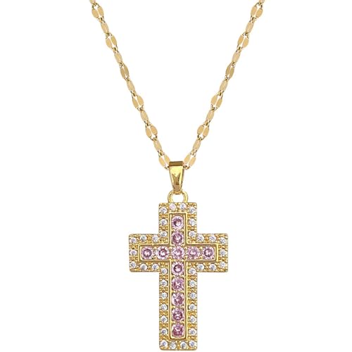 Collier de Croix en Acier Inoxydable Micro-InStar, pendentif unisexe minimaliste