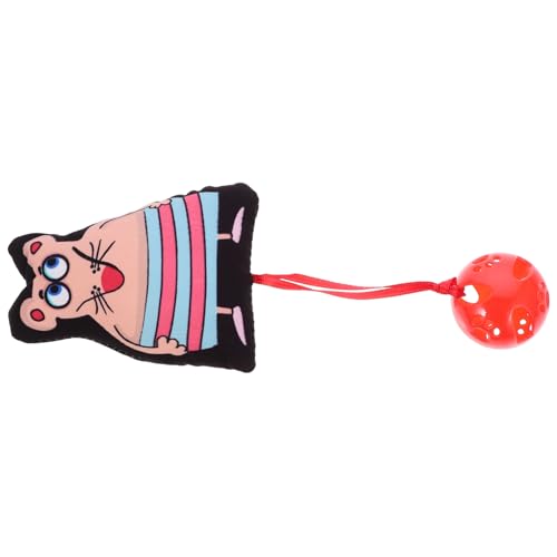 Parliky Plush Cat Mouse with Bell Interactive Teasing for Indoor Cats Fun Activity for Kittens Encourages Exercise and Keeps Cats Engaged for Playtime