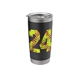 Softball #24 Fast Pitch Love Softball Mom Favorite Player Stainless Steel Insulated Tumbler