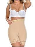 M&D 0327 High Waist Body Shaper Butt Lifter Slimmer Shorts | Fajas Levanta Cola Beige