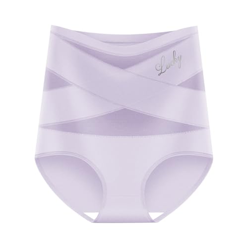 XAGMODSHN Bragas De Seda De con Control De Barriga De Cintura para Mujer Moldeador De Cuerpo De Malla Transpirable Tanga Invisible para La Recuperación Posparto Diaria Bragas De Mujer
