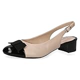 Memory Foam CAPRICE Damen 9-9-29501-20 Pumps Sling, BEIGE/Black, 39 EU