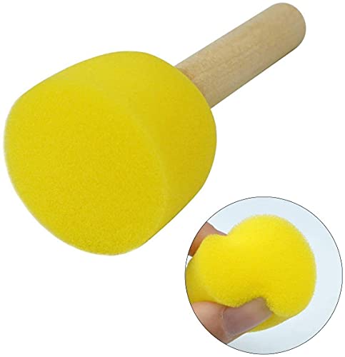 28-Pieces Assorted Size Round Sponges Brush Set, Paint Tools For Kids #TOP1